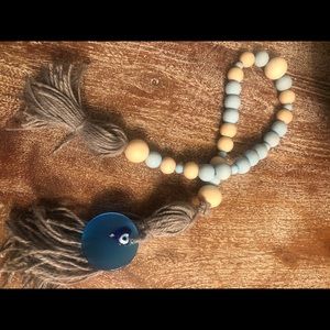 Handmade evil eye farmhouse garland